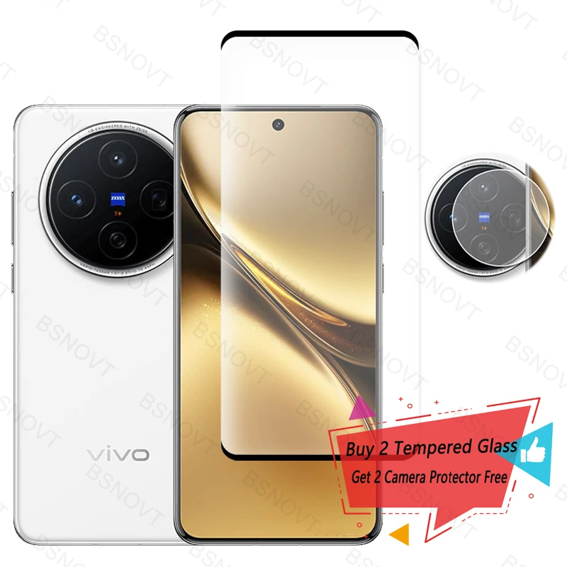 Full Cover Glass For Vivo X200 Screen Protector Tempered Glass For Vivo X200 Pro Glass For Vivo X100 Ultra X100S X100 X200 Pro