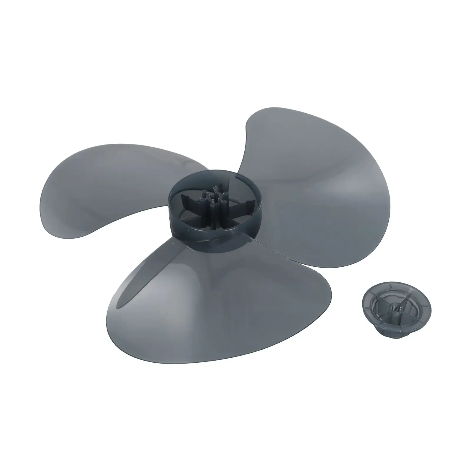 12" Plastic Fan Blade Transparent White Home Improvement Radius 14cm Table Fanner Transparent Black Practical