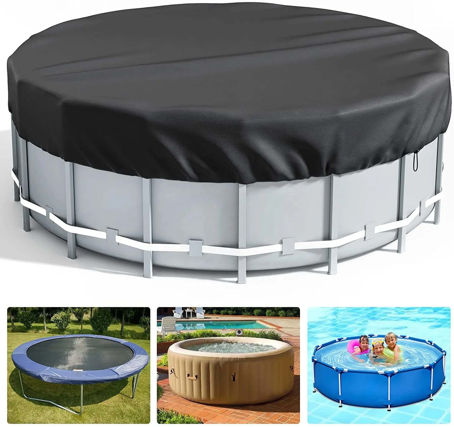 Outdoor Swimming Pool Cover Dust and Rainproof Oxford Cloth Cover