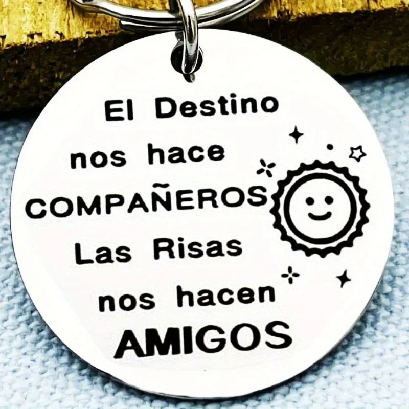 1PC Keychain To My Friend Amigos Llaveros Gifts Keychain To Colleague Coworker Trabajo Regalos Para Amigas