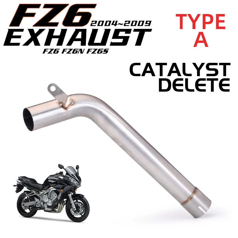 FZ6S FZ6N Fazer600 S2 Motorcycle Exhaust Muffler Connecter Middle Pipe For Yamaha FZ-6N FZ-6S FZ6 S2 Fazer 600 Exhaust Link Pipe view 5