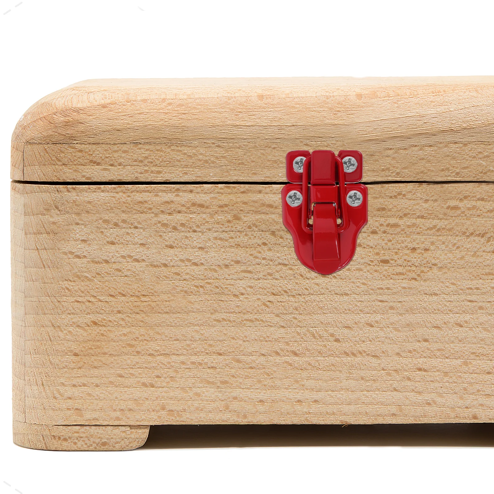 

6Pcs Duckbill Latch Hook Hinge Jewelry Box Chest Lock Hardware Storage Decorative Furniture Red High Strength Material