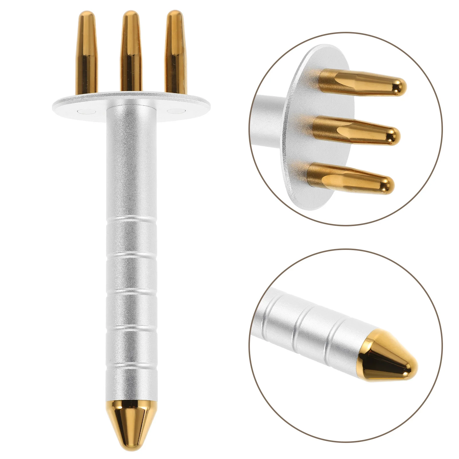 

Magnetic Therapy Massage Fork Titanium Alloy Dual Head Gua Sha Massager For Facial Body Acupoint Magnetic Face Massage