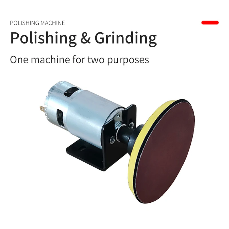 Polisher Machine Sanding Machine with Mini Sanding Pad Backer  Mini Electric DIY Polishing Machine Bench Table Grinder Polisher