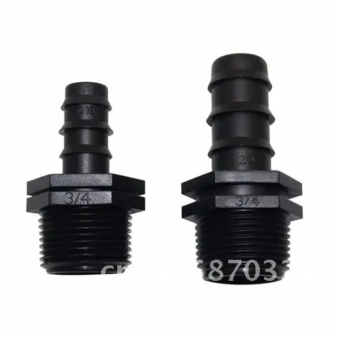 

DN16, DN20 Hose Straight Connector with Threaded Connections to a water pipe 1/2" 3/4" Male Threaded Quick Water Adapter 100 Pcs