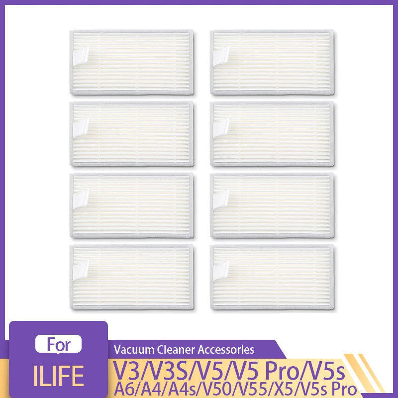 Filtro hepa para ilife v3 v3s v5 v5 pro v5s v5s pro a6 a4 a4s v50 v55 x5 aspirador de pó acessórios peças reposição ferramenta