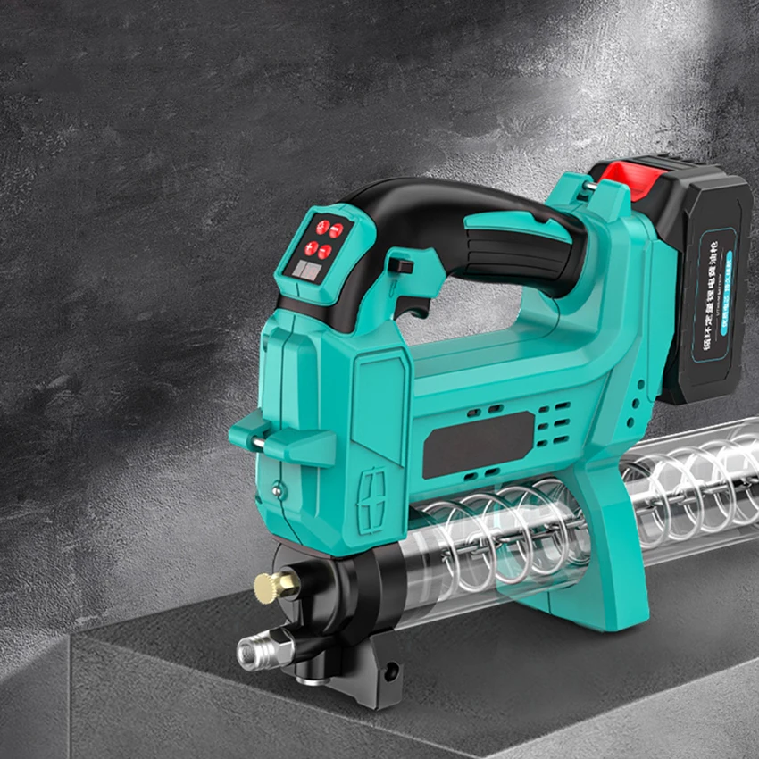 Pistola de Graxa Elétrica 4.0ah 24v Bateria de Lítio Recarregável sem Fio Pistola de Graxa Automática Máquina de Manteiga Quantitativa Pistola de Graxa