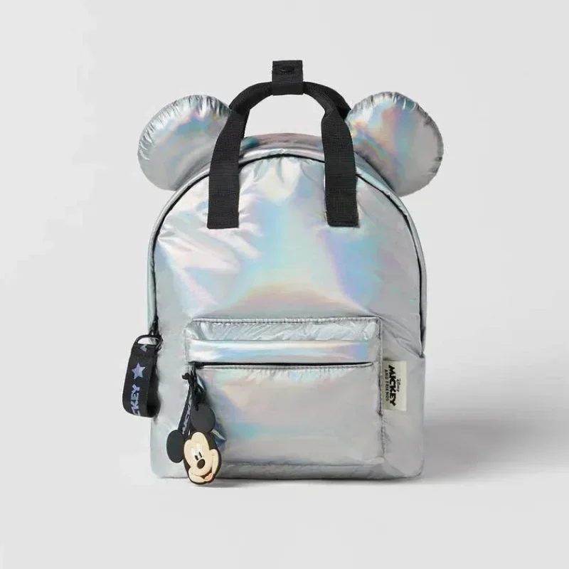 Nueva mochila de dibujos animados de Mickey de Disney, Mini mochila moderna y a la moda para niños y niñas, bolso escolar para guardería