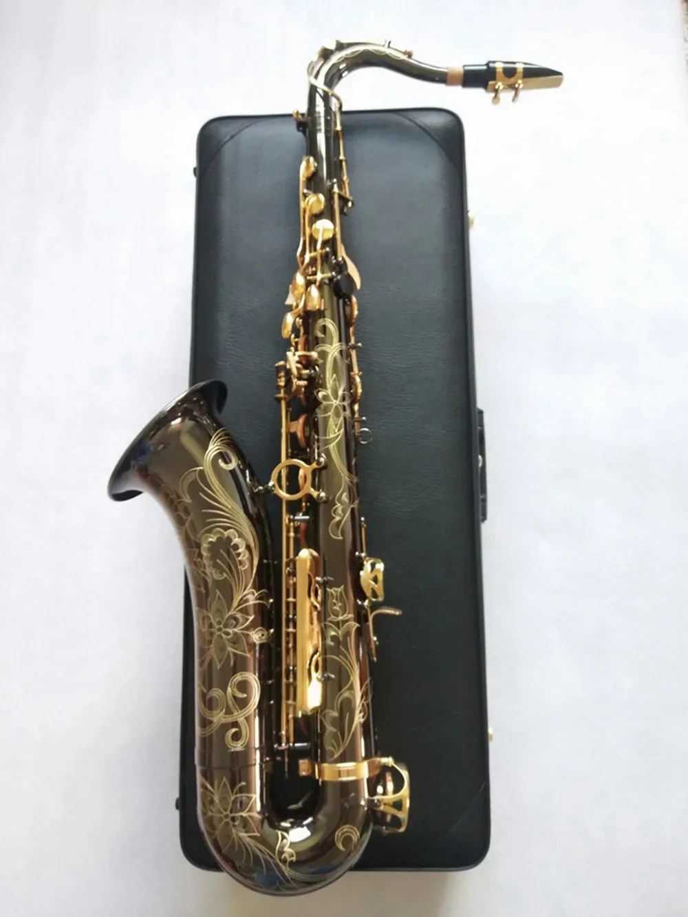 

2026 hot new Japanese Flat Tenor Saxophone, T-901 B Black Nickel, Gold Professional New sax