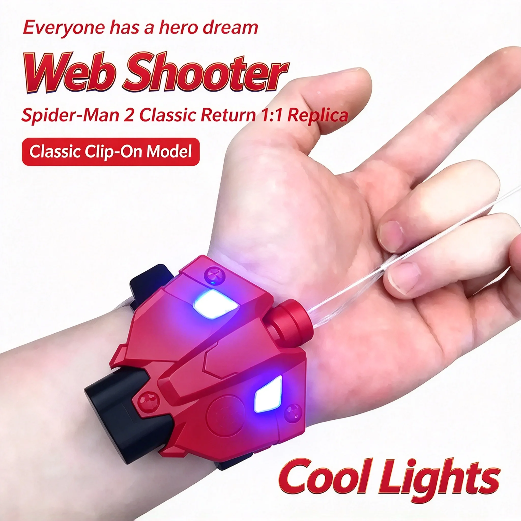 Spider Silk Emitter, Silk Black Technology, Wrist Rope, Back To School Season Electric, Handsome Decoration