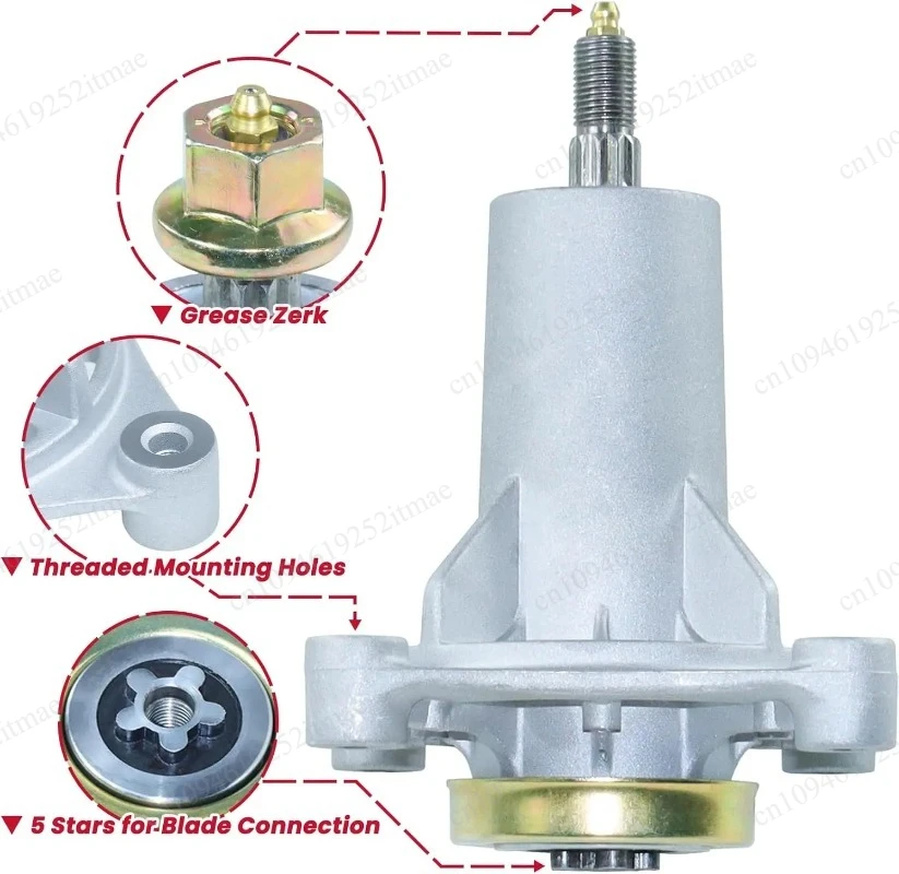 Spindle Assembly Kit With Pulley Belt Multi OE Numbers 2 Pack
