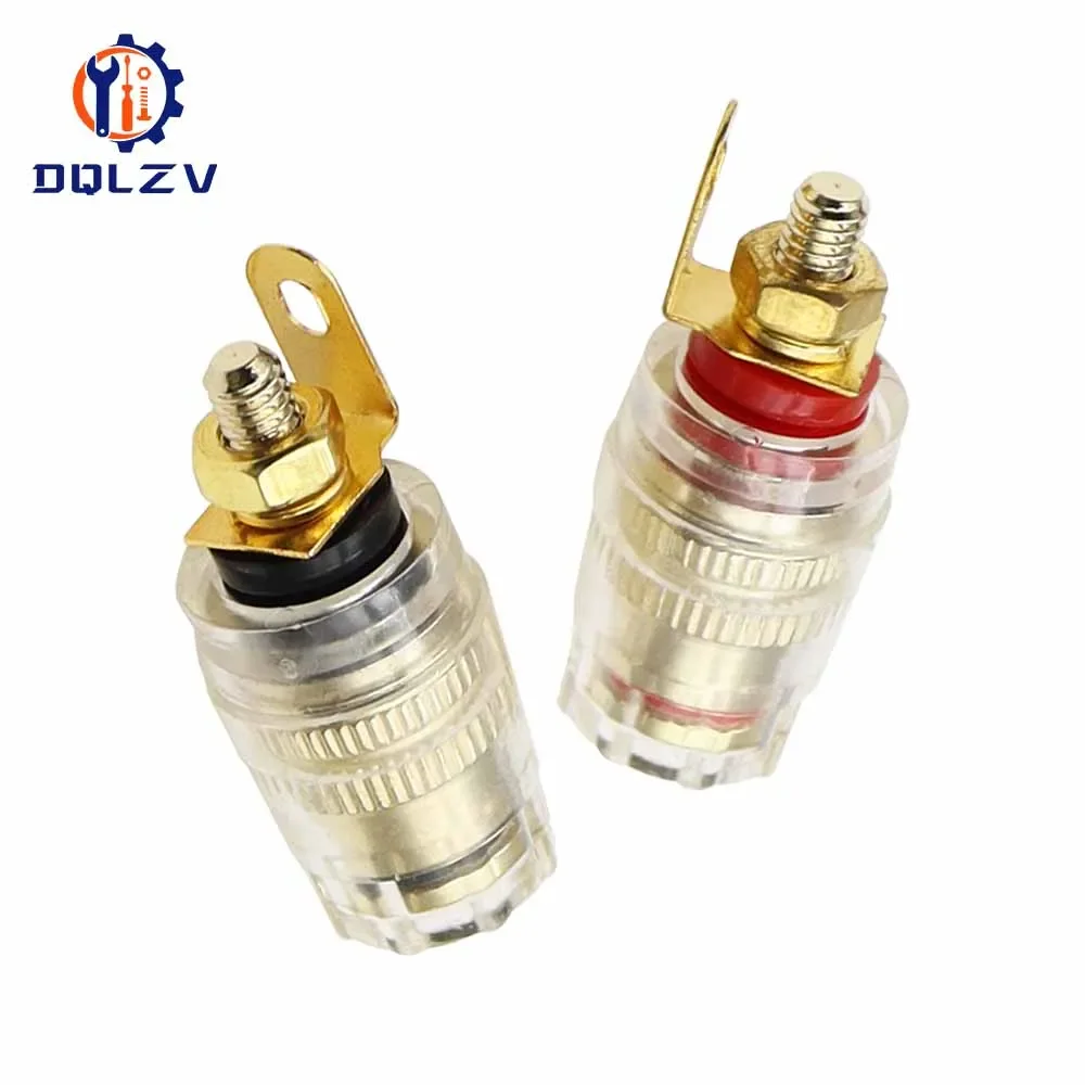 Speaker Terminal Binding Post 4mm Banana Plug Socket Low Frequency Amplifier Connector for Loudspeakers