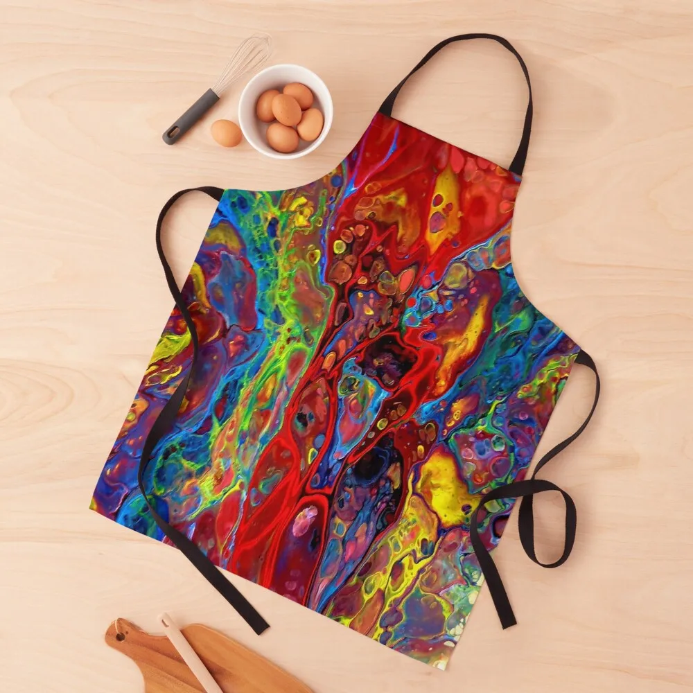 

Psychedelic Apron chef costume Women's Dress Kitchen For Women Apron