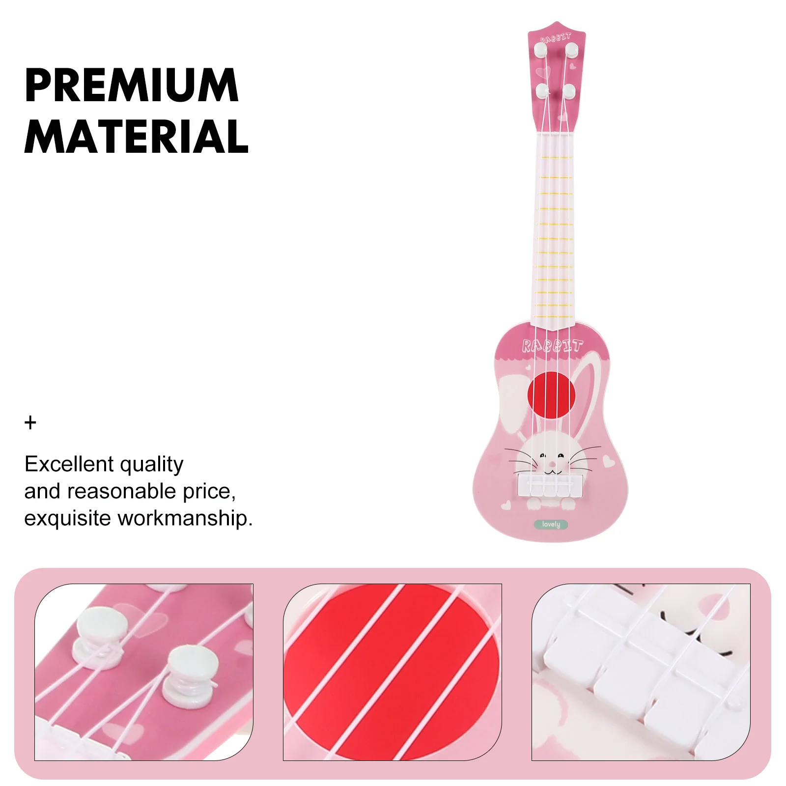 Mini jouet musical ukulélé pour enfants, jouet en plastique, jouet pour tout-petits