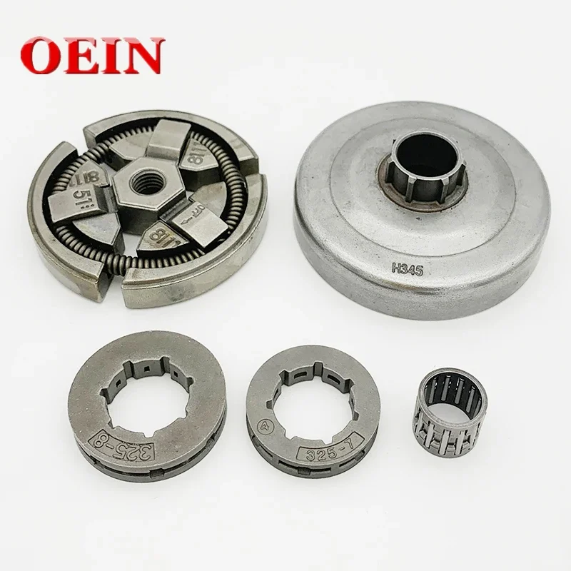 .325 Pitch -7Teeth 8 Tooth Clutch Drum Sprocket Rim Bearing Kit For HUS 55 51 50 Chainsaw Replacement Parts