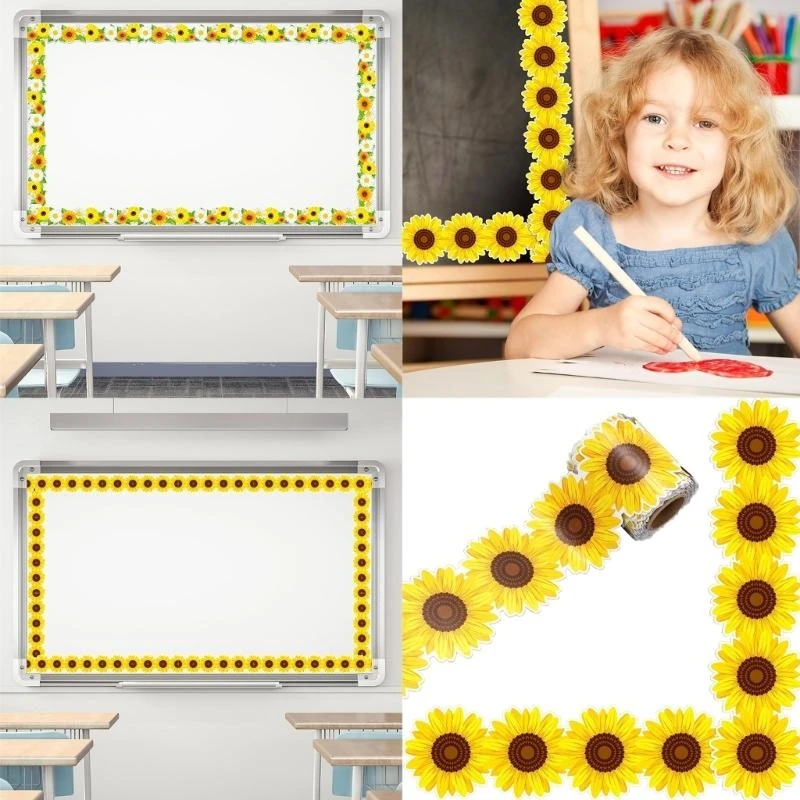 

R1WD 10M цветы Bulletin Board Borders Decorative Border Trim
