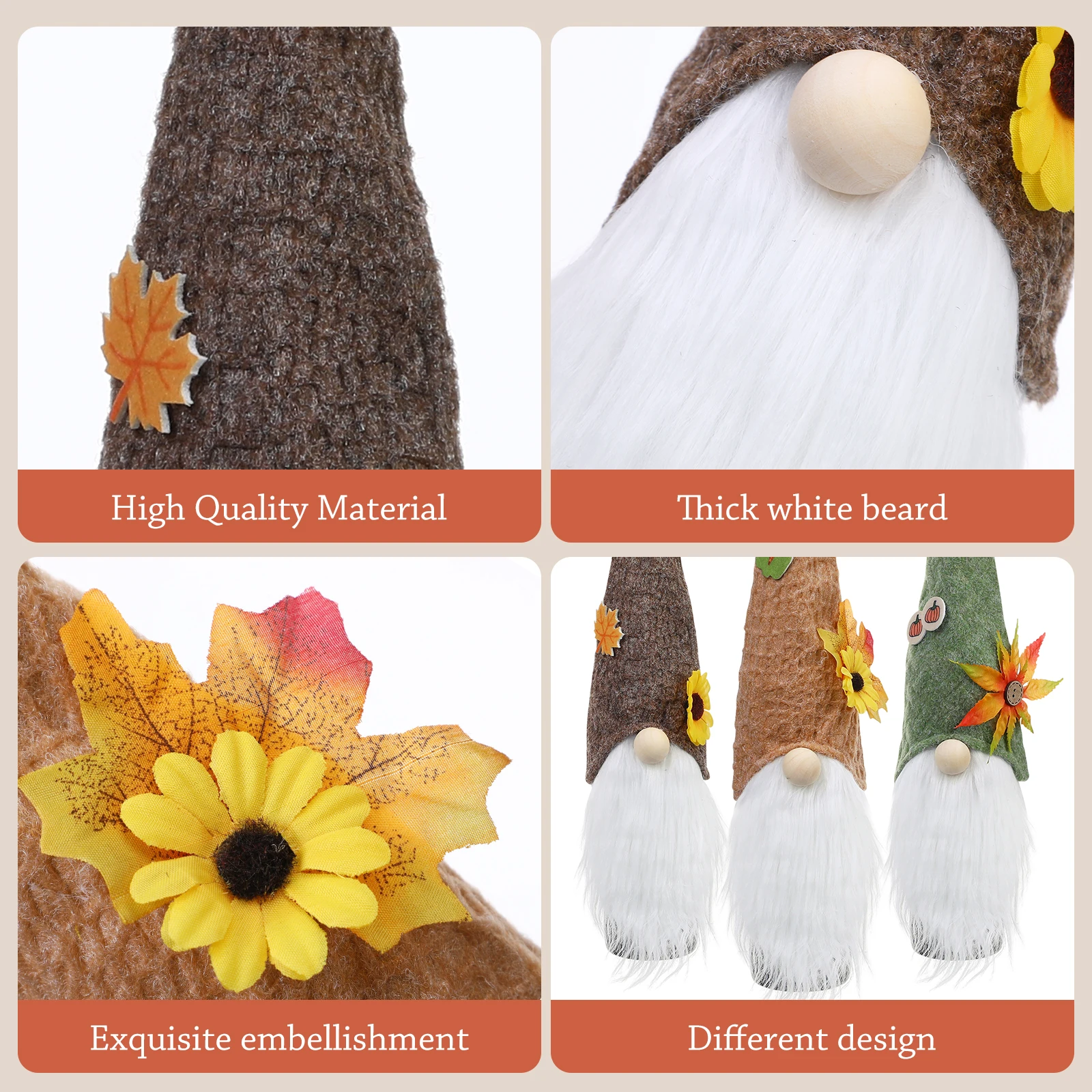 

3pcs Bottle Covers Decorative Thanksgiving Fall Bottle Sleeve Autumn Decor for Party Home Kitchen Bar Supplies