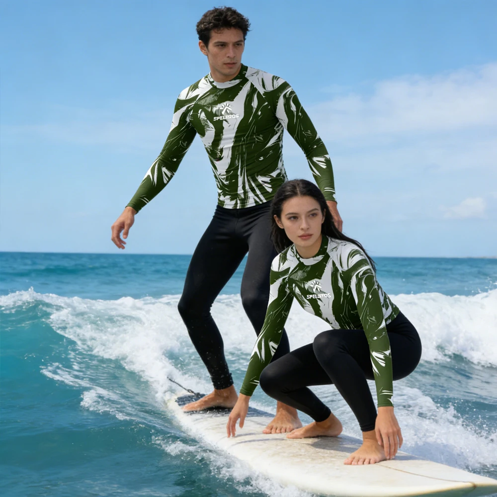 

Long Sleeve Rashguard Men's and Women's Surfing Clothing Luxury T-shirt Lightweight Beachwear Sportswear for Fishing Water Sport