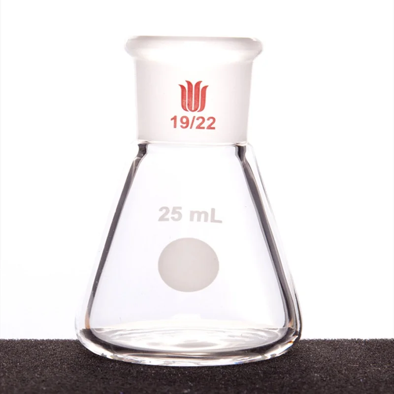 SYNTHWARE Triangular Flask, Conical Flask, 5mL-125mL, Heavy Wall, High Strength, Erlenmeyer Flask, Borosilicate Glass, F66