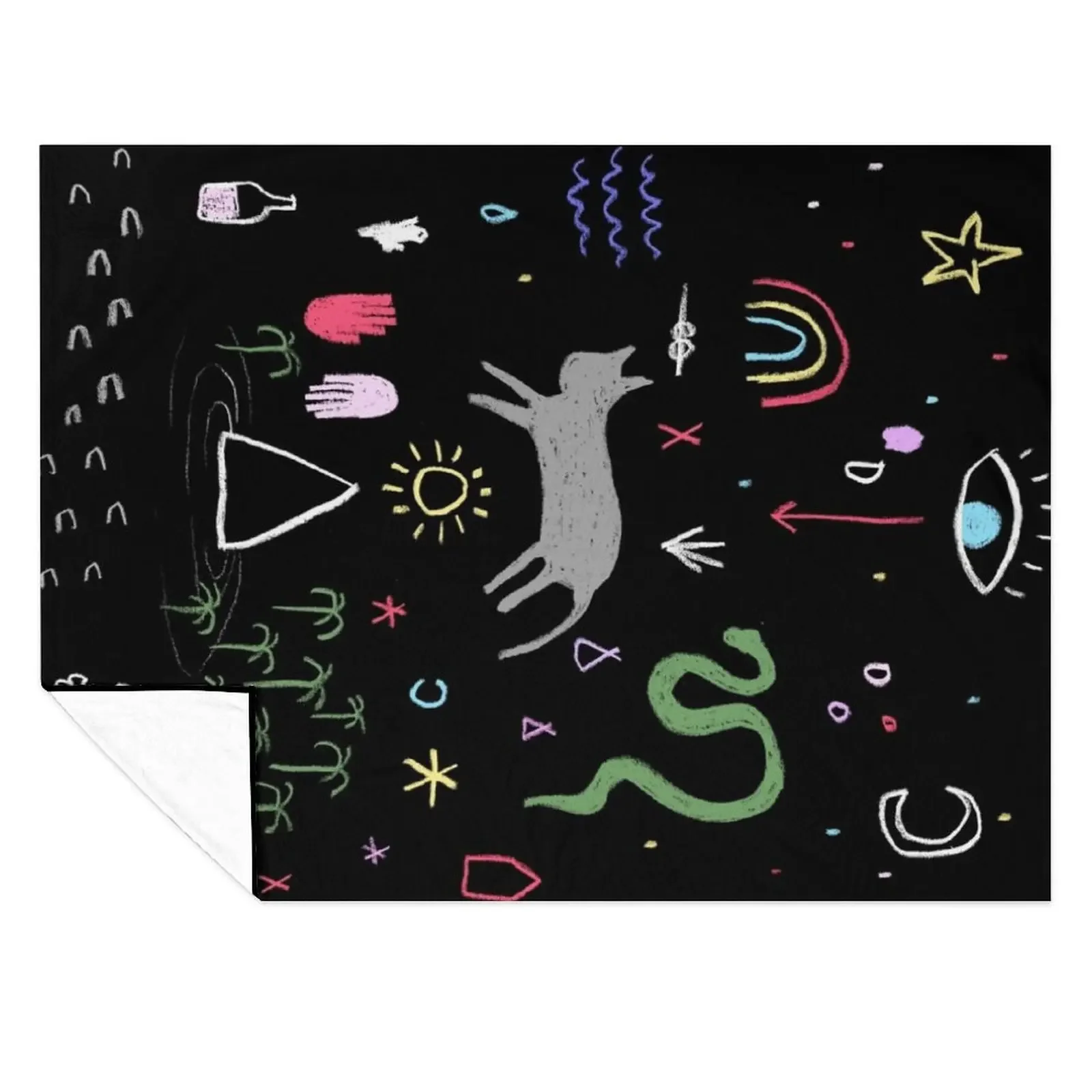 

Chalk board dream scape Throw Blanket Vintage Warm warm winter Heavy Blankets