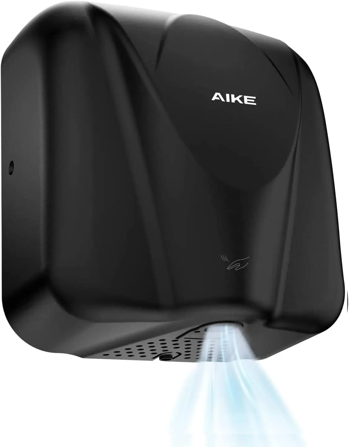 Elephant Power Commercial Hand Dryer High Speed Auto Warm Wind, Matte Black Thermoset Cover AC110V-130V Model AK2812