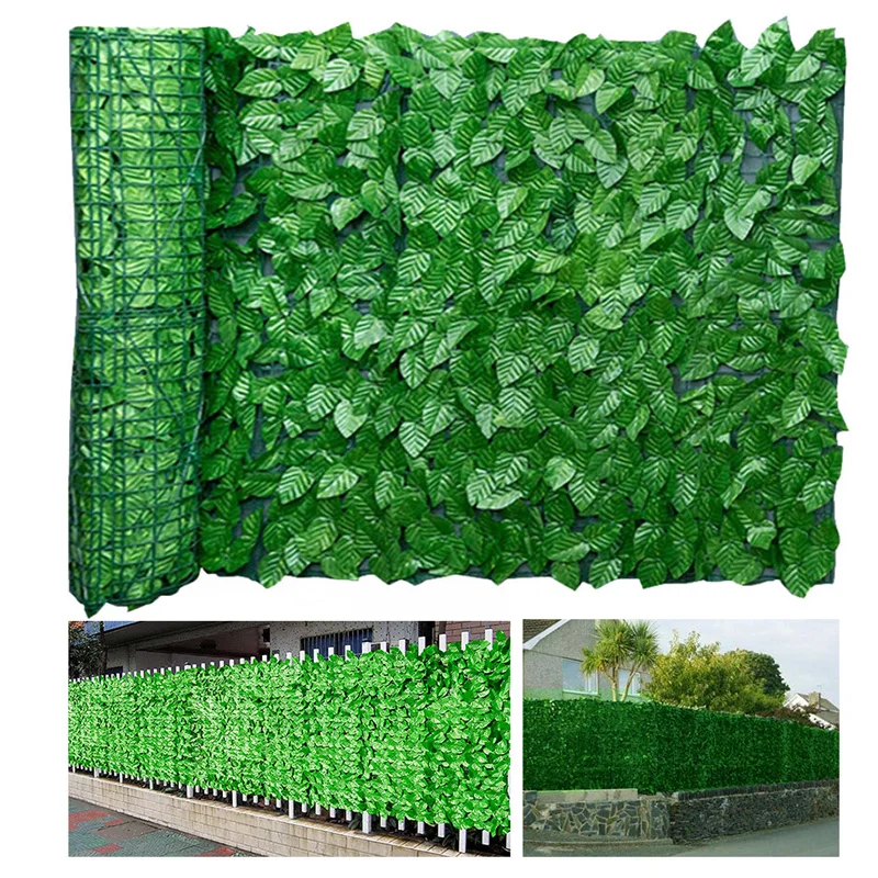 Simulated Green Leaf Fence Net Artificial Enclosure Fake Plant Fence Green Basket