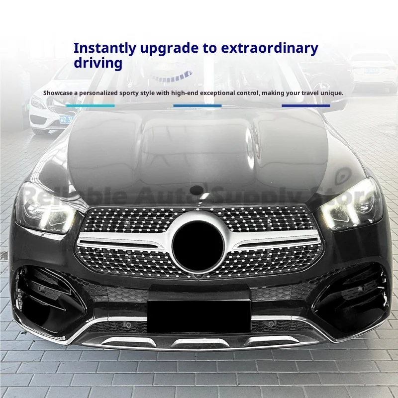 Air Vent Grille for Mercedes-Benz GLE-Class W167 GLE450 GLE53 2019-2023 AMG Front Trend Grille Trim Modification Accessories