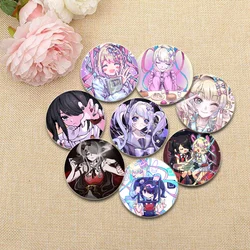 Needy Girl Overdose NSO Game Anime Button Pins Pixel Cartoon Character Brooches Handmade Badge for Backpack Accessories Decor