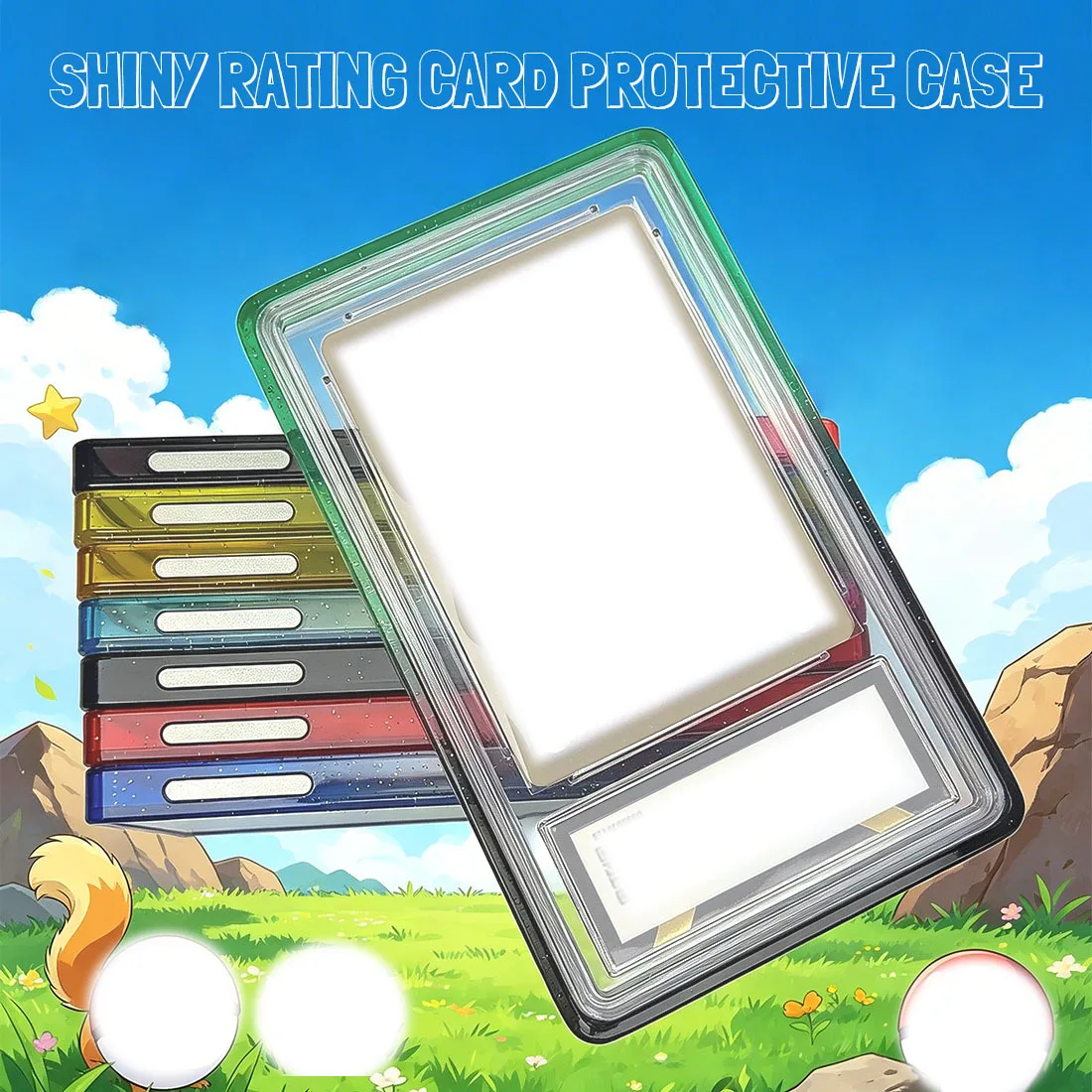 For PSAcard with Glitter TPU 35PT Transparent Backing Bricks and Shock-Resistant Protective Display Cases For Collectible Card - view 3