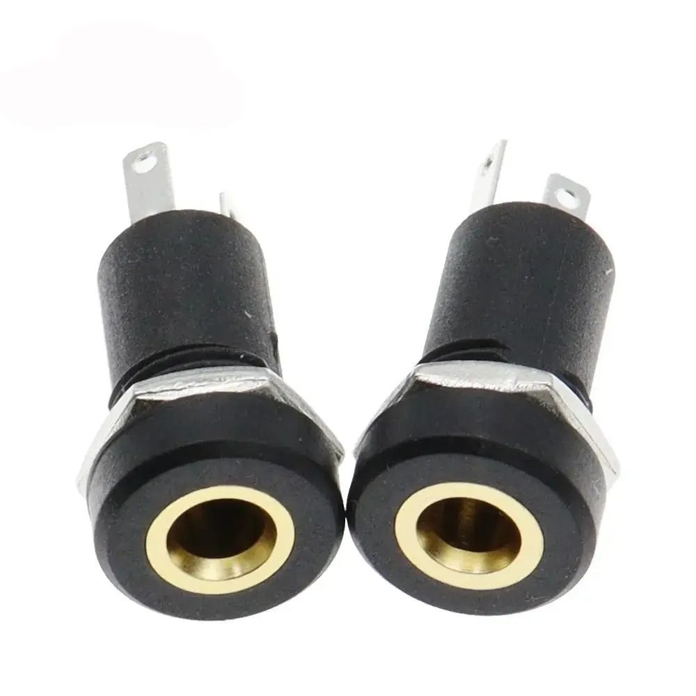 3/4 Pin Audio Jack Socket 3.5mm Headphone Female Socket Connector with Nut PJ392A 3/4 Pole Stereo Audio Socket Accessories