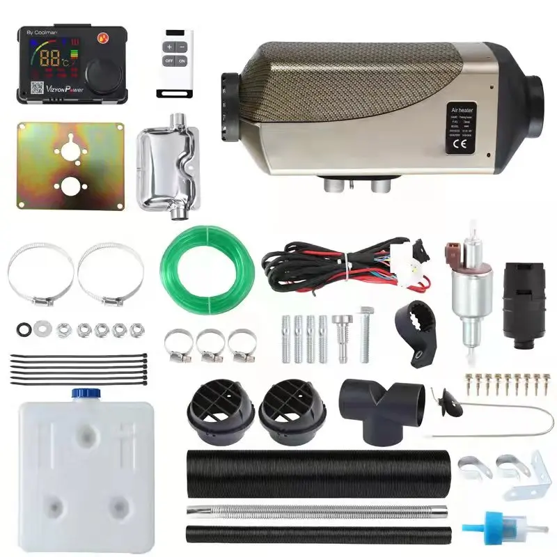 5kw 8kw Metal Air Diesel Parking Heater 12v 24V Split Type Parking Heater Portable In Winter