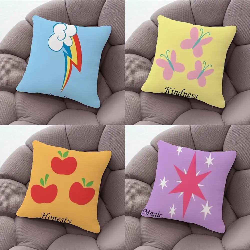 

My M-MLP P-Pony M-Marks Pillow Case Plush Fabric Soft Pillowcase Double Sided Print Cushion Cover Household Gifts