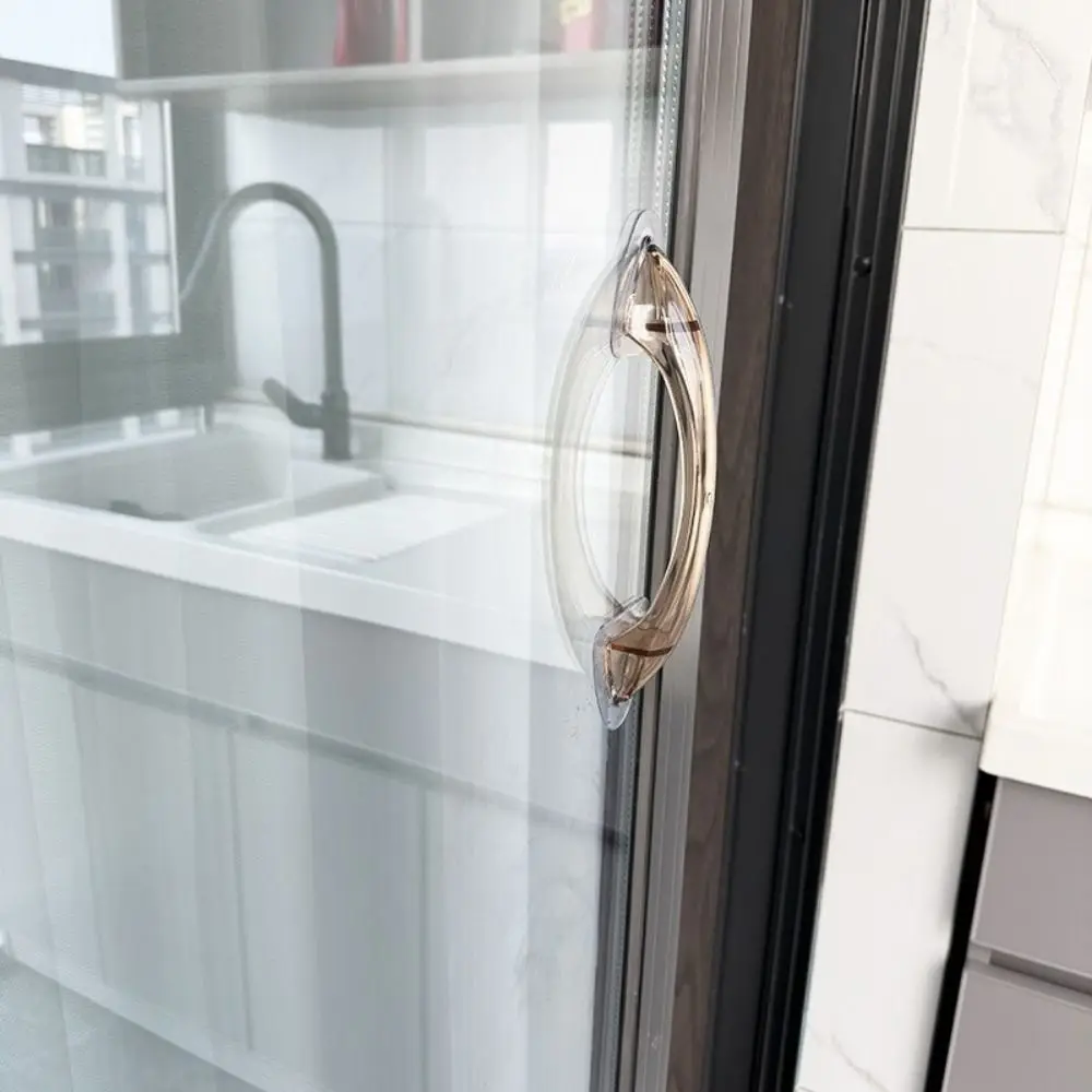 

Minimalist Self-adhesive Door Handle Non-slip Strong pasting No-punching Door Handle Safe Grip Traceless Door Pull Wardrobe