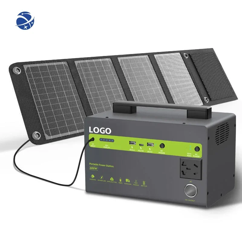 Famlinkpower Portable Solar Energy Storage Power Supply High Power Large Capacity Outdoor 600w 600watts Solar Panel Customized