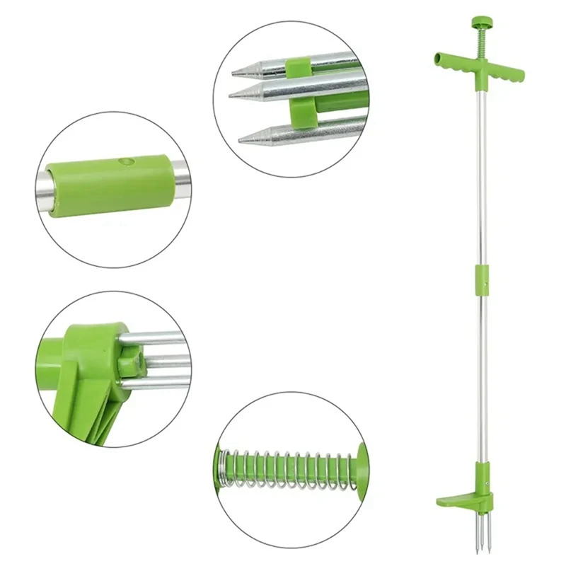 Weed Puller Tool Stand Up Weeder Manual Weeding Tool With Long Handle Stand Up Duty Garden Weeding Tool For Garden