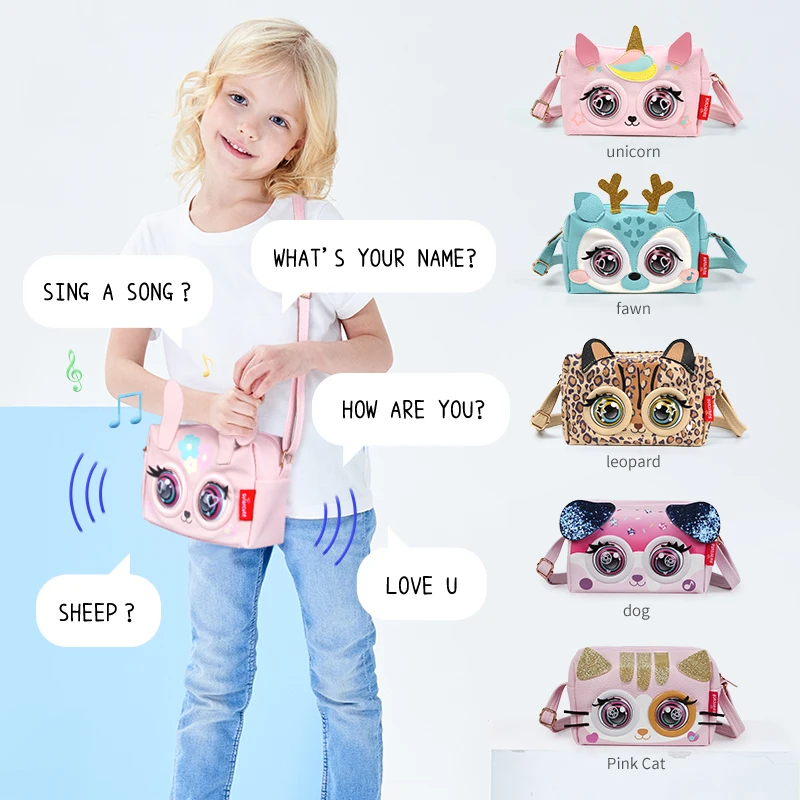 Cartoon Unicorn Plush Crossbody Bag New Creative Fashion Shoulder Bag Kids Girls Backpack Bags Kawaii Bag