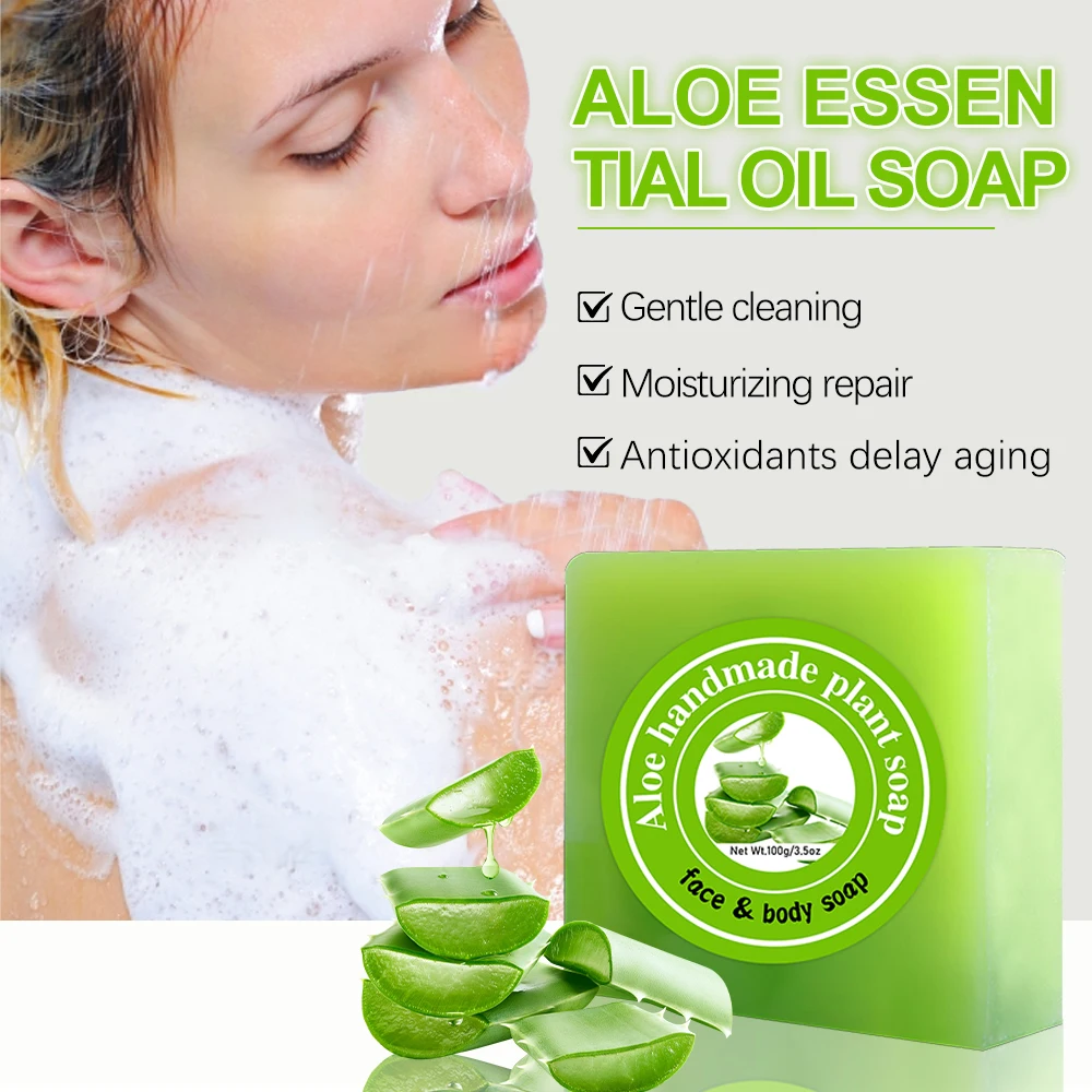 

Aloe Vera Dual-Layer Swirl Soap - Hydrating Comfort Layer, Plant-Powered Freshness & Melting Touch for Bath Art Ritual