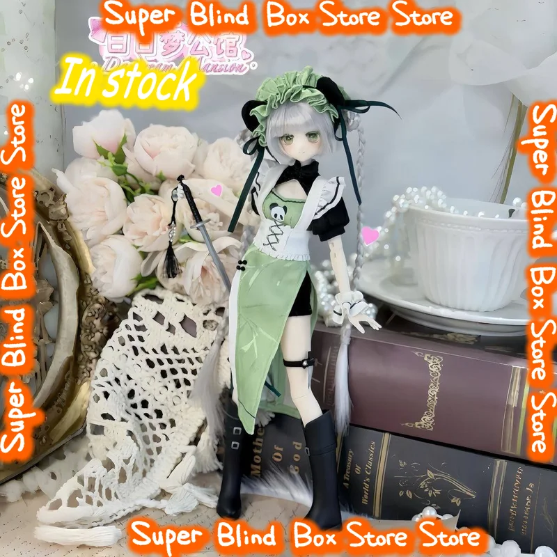 

Bjd 1/6 Scale Blind Box Daydream Mansion Special Hair Transplant Action Figure Cat Ear Maid Outfit Desktop Ornament Toy Gift
