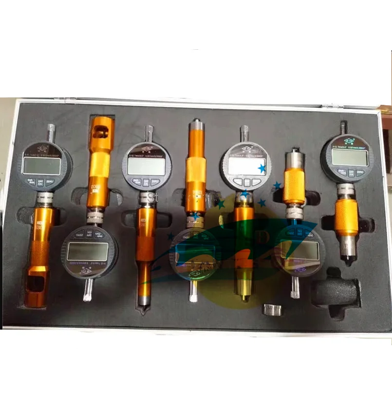 Common Rail tester Nozzle Valve Measuring Tool with 7PCS Micrometer Gauges for Bos-ch and Den-so Calibration tool sets