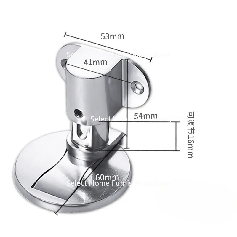 Suitable for Zinc Alloy Adjustable Floor Suction, Non Adhesive Zinc Alloy, Door Stopper Protrusion Strong Magnetic Door Suction