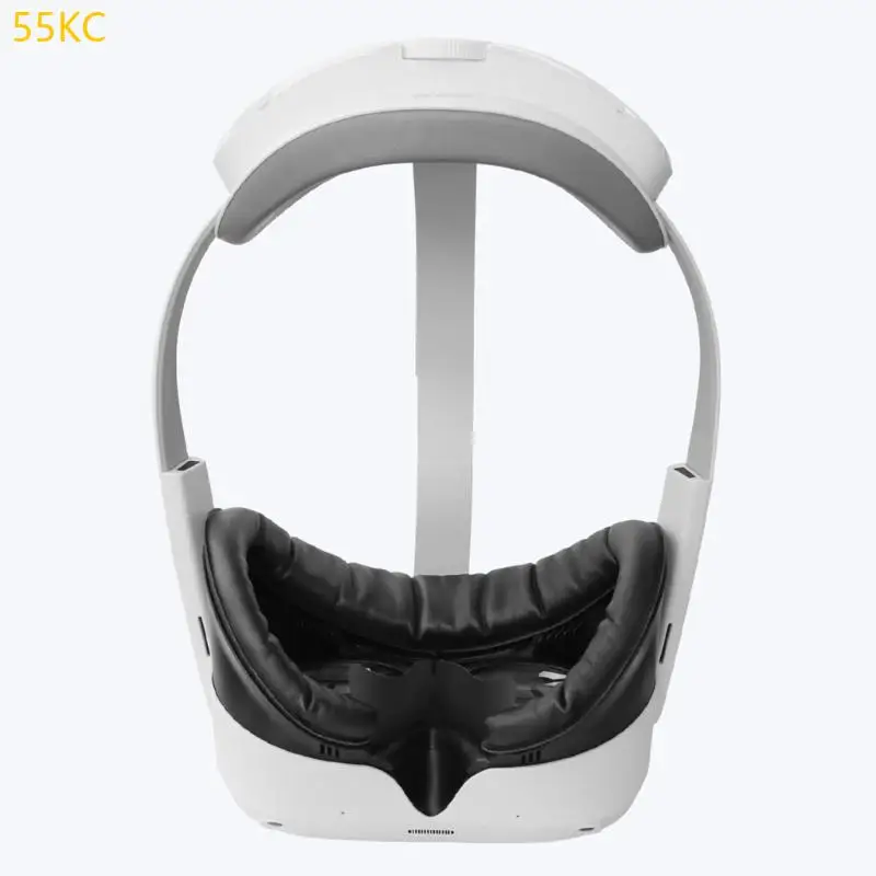 55KC Face Bracket Sponge Face Pad Replacement for Pico 4 Headset Washable Sweat-Proof Leather Face Cover