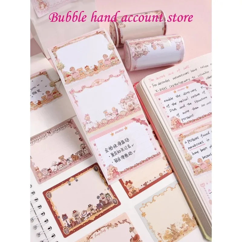 Fairy Lady's Original Pull-out Sticky Note Stickers Note Markers Student Stationery Account Materials Background Tape