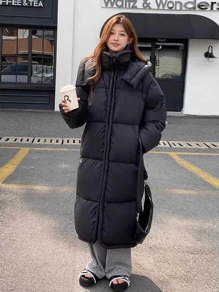

Новая зимняя женская хлопковая куртка большого размера на пуху, хлопковая куртка с капюшоном для поездок на работу