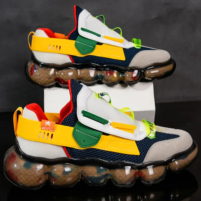 

Красочная повседневная обувь унисекс с высоким отскоком, мягкая и прочная обувь для мужчин и женщин, уличная обувь для бега для фитнеса, пара тренировочных теннисных туфель