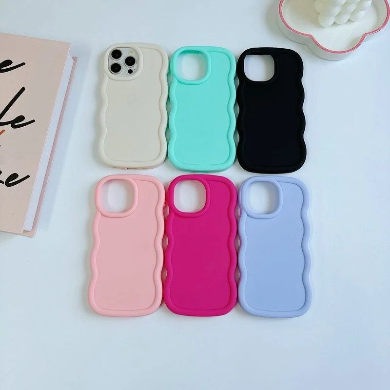 Funda de Silicona con Diseño de Caramelo Ondulado para OPPO Realme 15T 5G C75 13 Pro Plus 9i 10 C15 C20 C63 C67 C65 C55 C53 C35 C30 C21Y