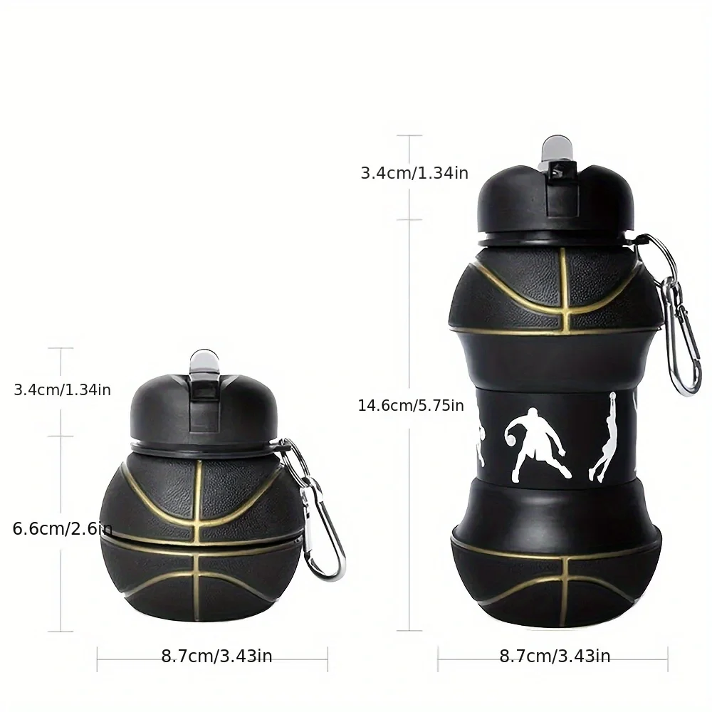 Bouteille d\'eau portable étanche pour enfants, sports de plein air, basket-ball, football, étudiant, peut accrocher un sac à dos