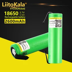 Liitokala 18650 2600 2600mah VTC5A-Nオリジナル3.6v 18650 US18650 VTC5A高ドレイン40Aバッテリー