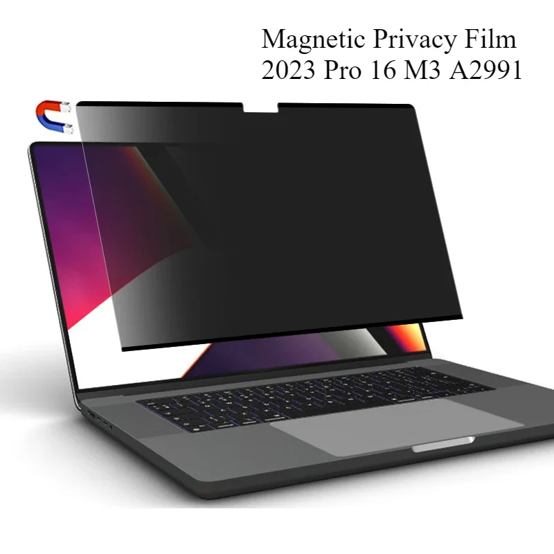 MacBook Pro 16 m3 a2991 magnetischer Sichtschutz Film Laptop abnehmbarer Schutz Anti-Spion Anti-Peeping-Schutz filter