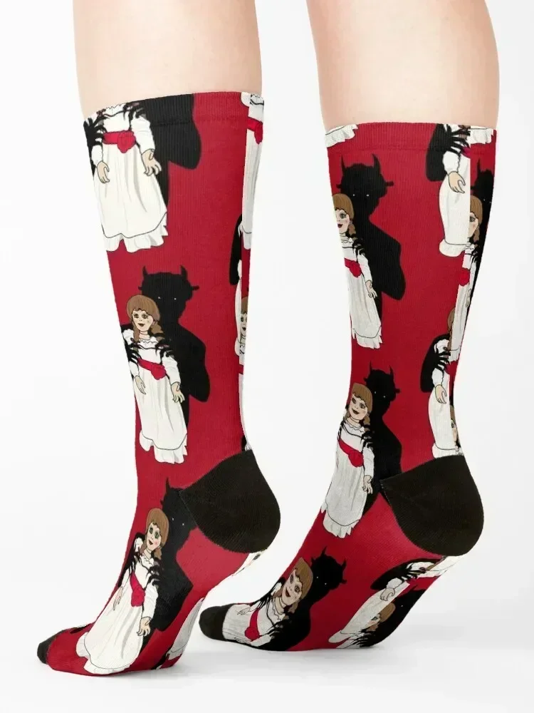 Annabelle The Demon Socks Children's kawaii cotton snow Designer Man Socks Women's