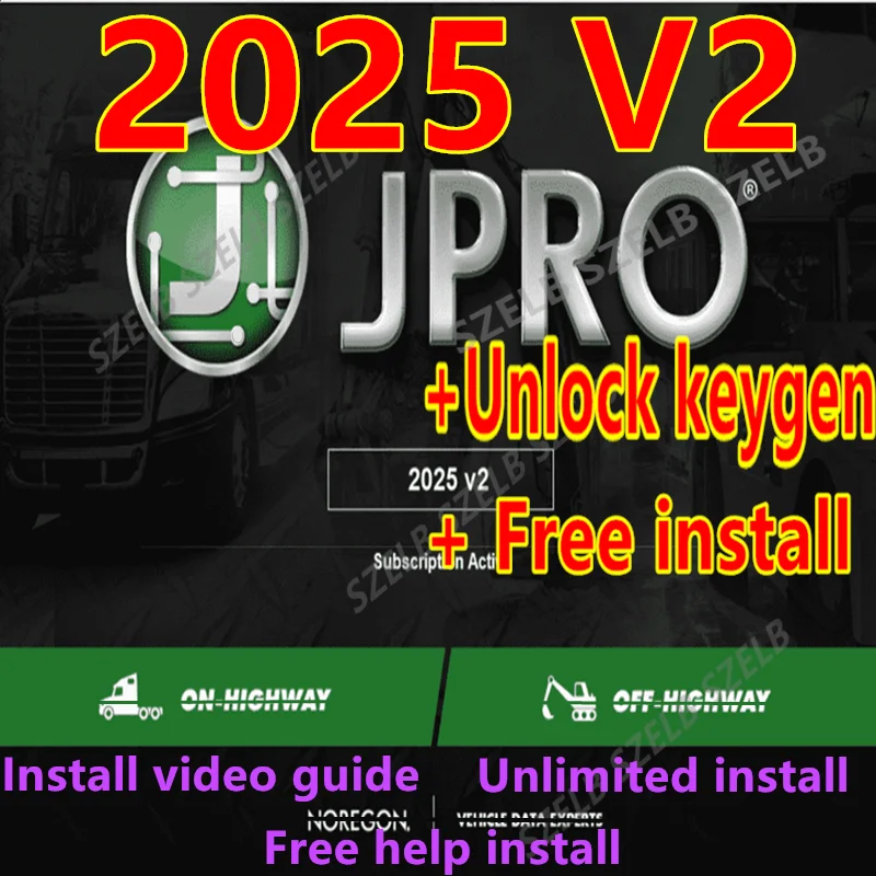 Le plus récent 2025 pour le diagnostic de flotte commerciale JPRO jpro 2025V2 + keygen débloqué + aide à installer gratuitement + installer vidéo + illimité